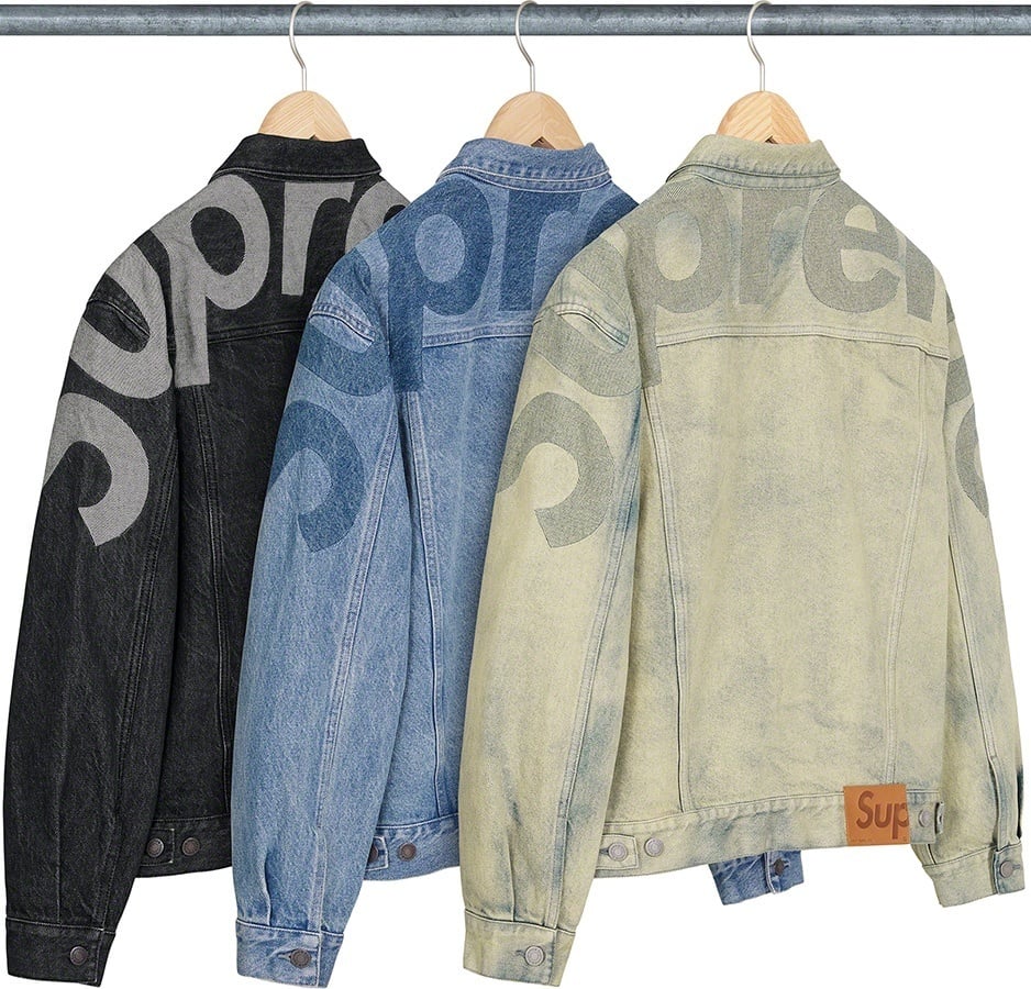 Inset Logo Denim Trucker Jacket